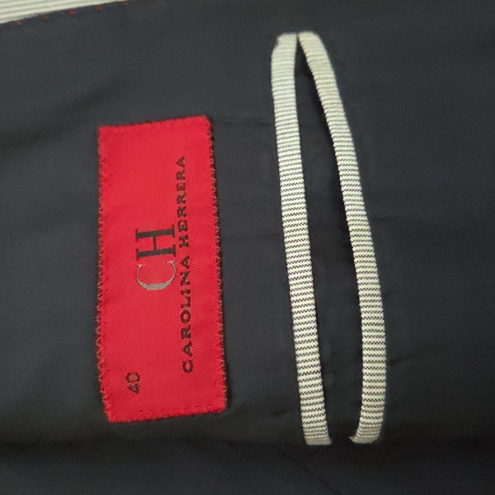 Carolina Herrera Gray Pinstripe Classic Suit for Formal Occasions - Picture 13 of 15